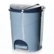 Контейнер для мусора с педалью, объем 11 л, 270 х 200 х 330 мм (цвет мраморный)