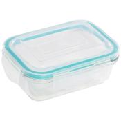 Контейнер DIAFANO,370 мл, из жаропрочного стекла с крышкой из пластм,прямоуг,темп режим -40 до +300С
