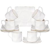 Чайный набор lefard Раффл голд на 6 пер. 12 пр. 220 мл 