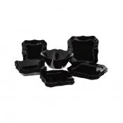 Набор столовой посуды на 6 персон Luminarc Authentic Black, 19 предметов