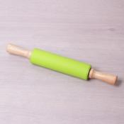 Скалка силиконовая Kamille 38см с вращающимся валиком