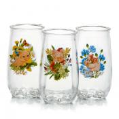 Набор 6 предметов Глория: Стакан 300 мл (деколь Поросята)