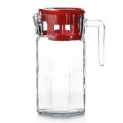 Кувшин КОШЕМ 1235 мл с красной крышкой (РОССЫПЬ)