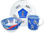 Набор для завтрака 3 пр. "Забивака-Чемпионат мира 2018" (кружка+тарелка+салатник)