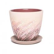 Горшок Живопись бежевый крокус №1