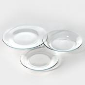 Набор тарелок из упрочн. стекла ИНВИТЕЙШН 18 шт.