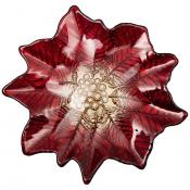 Блюдо Poinsettia red gold 27х26 см без упаковки 