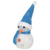 Фигурка светящаяся "Снеговик" цвет синий