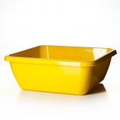 Таз квадратный, объем 17 л (желтый)