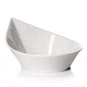 Салатник «Кунстверк»; фарфор; 700мл; D=24,H=4.6,L=23,B=19см; белый