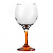 Набор фужеров, 3 штуки, объем 290 мл (оранжевый)