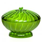 Сухарница с крышкой "Грация" 1,5л 20см (зел.)