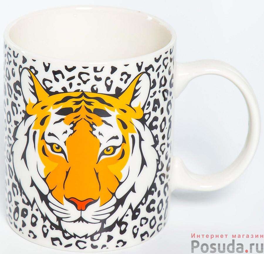 Кружка для чая с изображением тигра