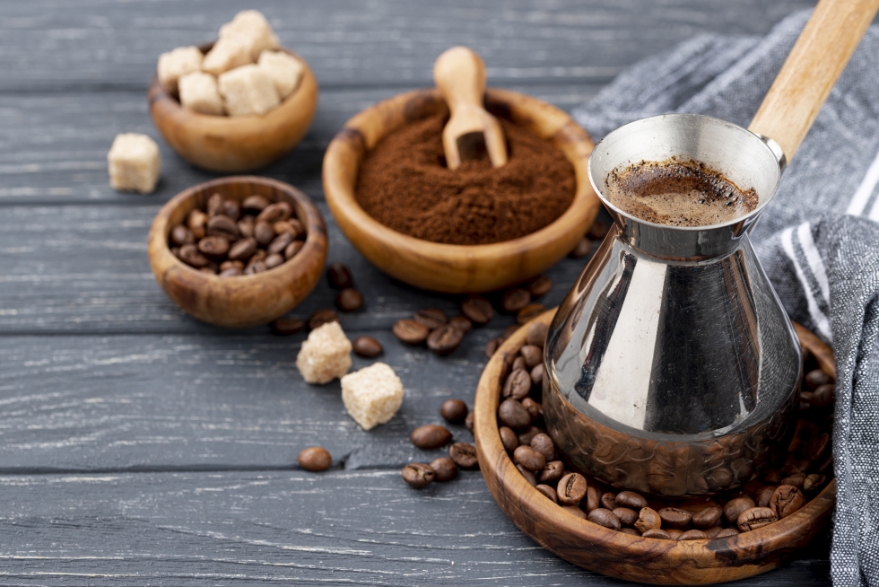 Ингредиенты для варки кофе на турке