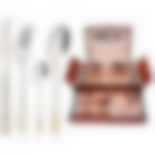 Набор столовых приборов на 12 персон 72 пр.в деревянном чемодане 54*32*22 см