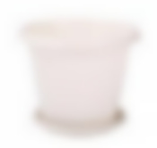 Горшок цветочный Эконом 3,0 л с поддоном (белый)