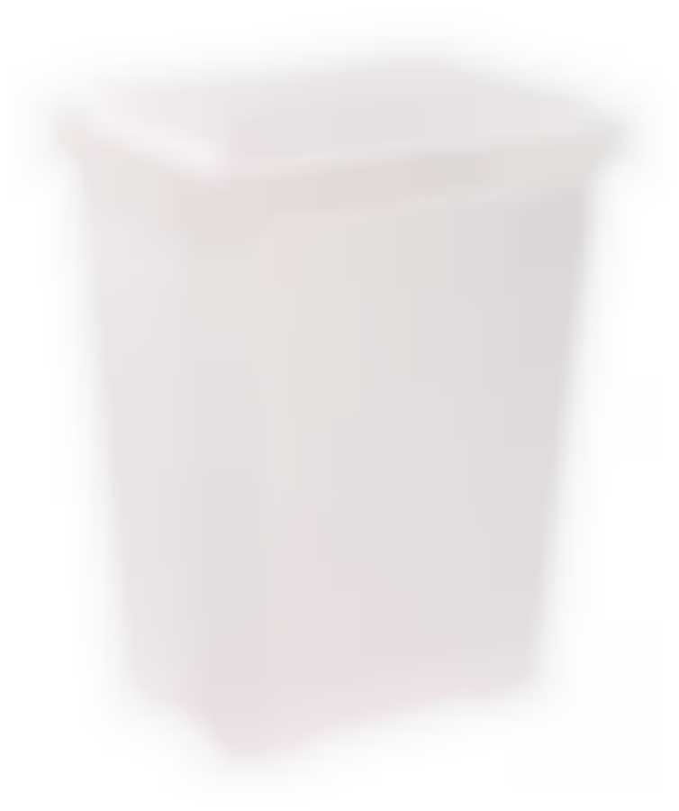 Корзина для белья Вязаное плетение 25 л (белый)