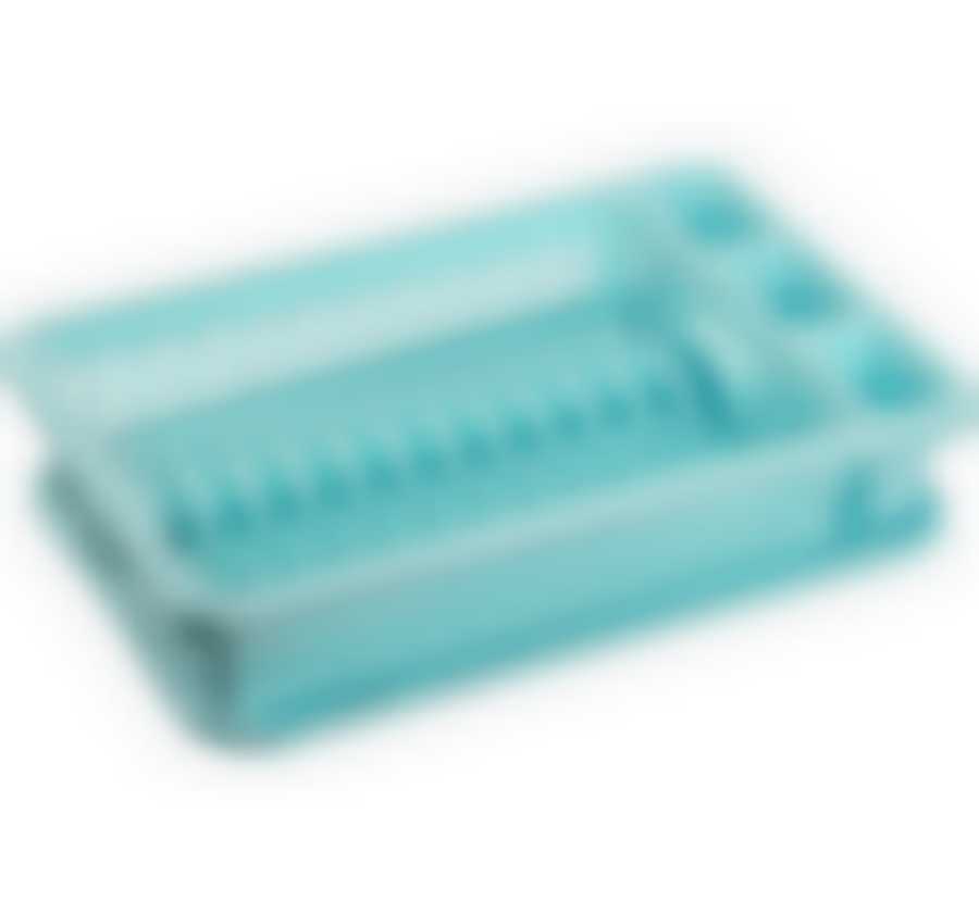 Сушилка для посуды (цвет аквамарин)