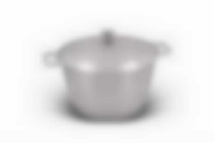 Кастрюля литая 12л с крышкой высокая кастрюля из литого алюминия: литая крышка,