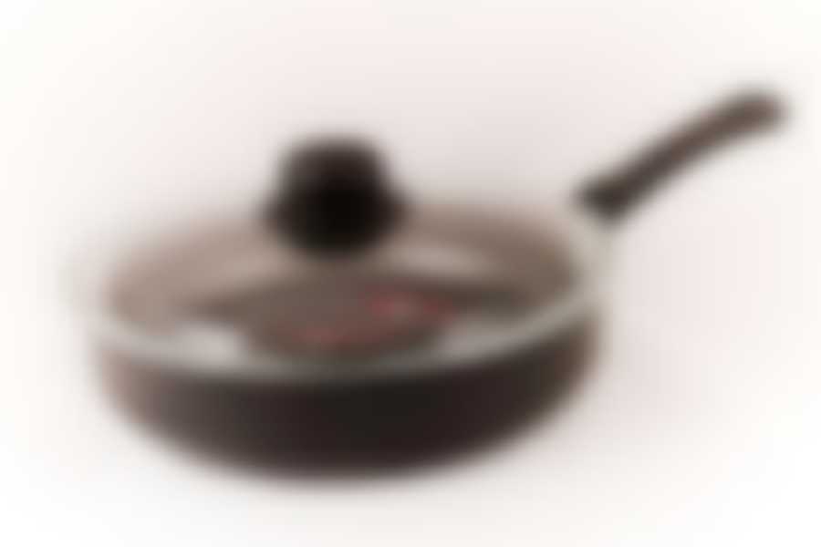 Сотейник 22см стеклянная крышка Black&Silver Flonal