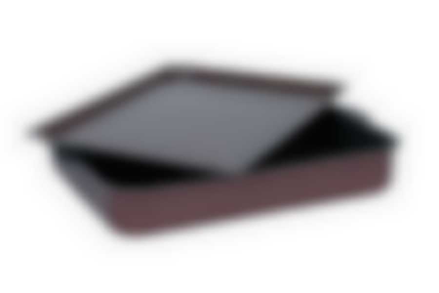 Противень прямоугольный 23х30см металлическая крышка