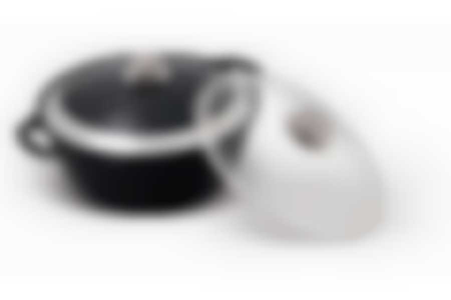 Кастрюля-жаровня литая 4,0л стеклянная крышка