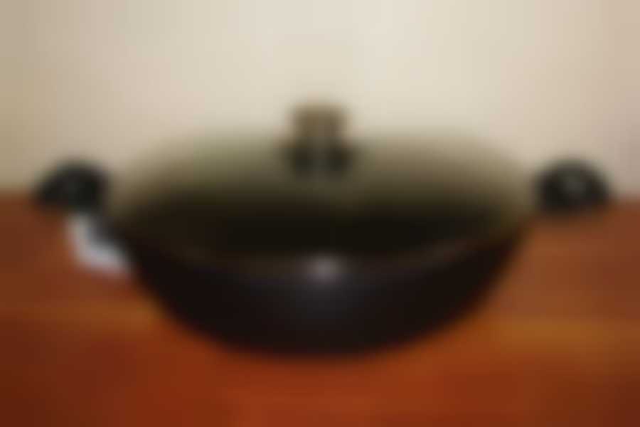 Сотейник литой 30/8,5см стеклянная крышка