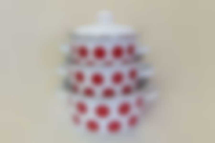 Набор 3 предмета Горох красный