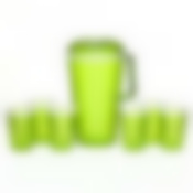 Набор Мозаика (кувшин + 6 стаканов) зеленый