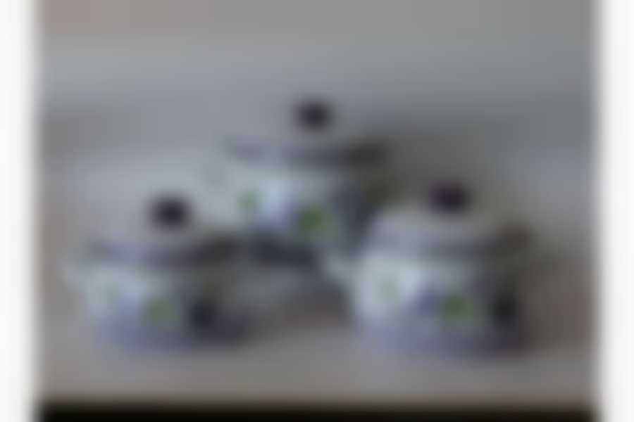 Набор 3 предмета Анютины глазки с напылением