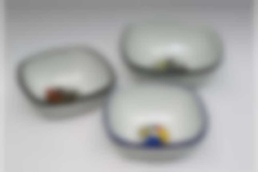 Миска 1,0л квадратная с рисунком