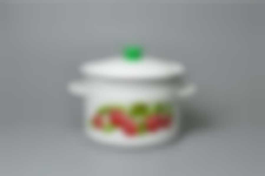 Кастрюля 8,0л цилиндрическая бортовая с рисунком