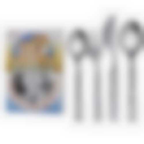 Детский набор столовых приборов "Топтыжка", 4 предмета