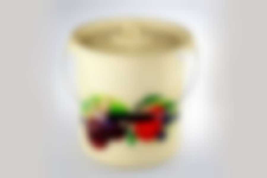 Ведро 12л цилиндрическое с крышкой, с рисунком (цвет в ассортименте)