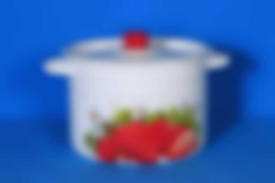 Кастрюля 9,0л цилиндрическая с рисунком