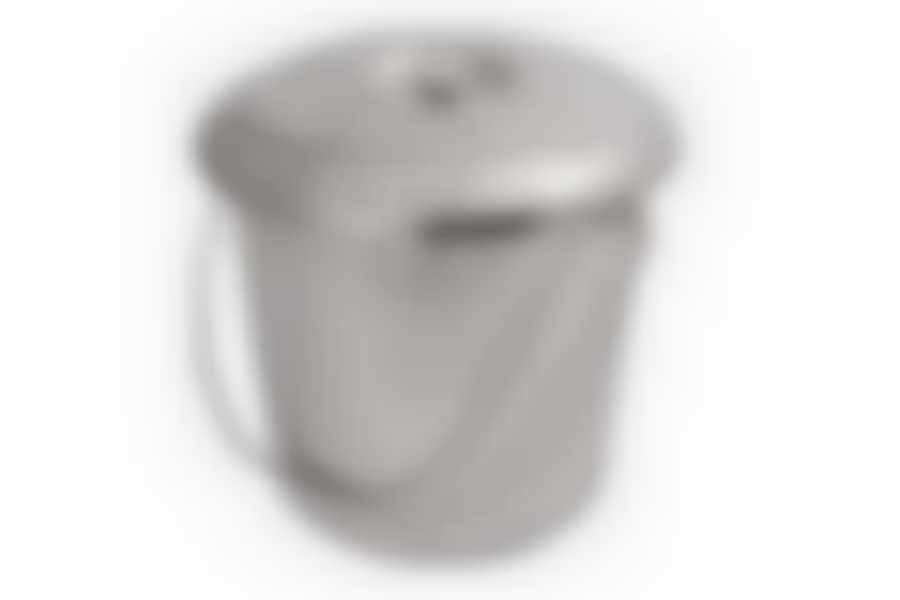 Ведро нержавейка 5л с крышкой WLT-05820