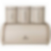 ХЛЕБНИЦА AGNESS МЕТАЛЛИЧЕСКАЯ, 35,5Х23Х14,5СМ С 3-МЯ БАНКАМИ