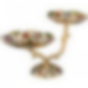 Фруктовница 2-х ярусная "АЖУР" диаметр=24/17 см. высота=26 см.