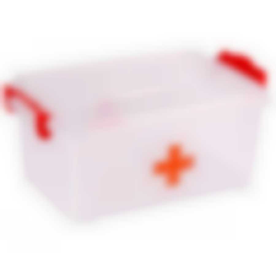 Контейнер Аптечка 4,5 л прямоугольный (с ручками) (цвет в ассортименте)