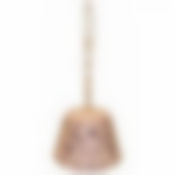 Набор для туалета ёрш + подставка с декором Элегант светлый конус