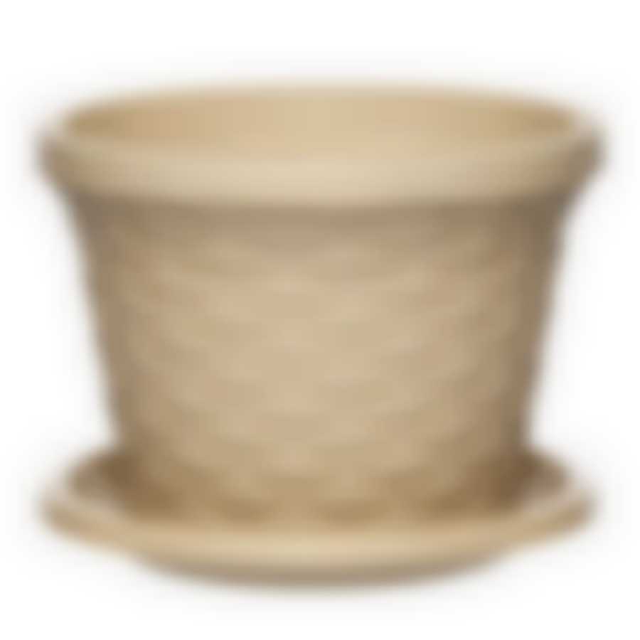 Кашпо-горшок 3,4л. с под.беж. Ротанг