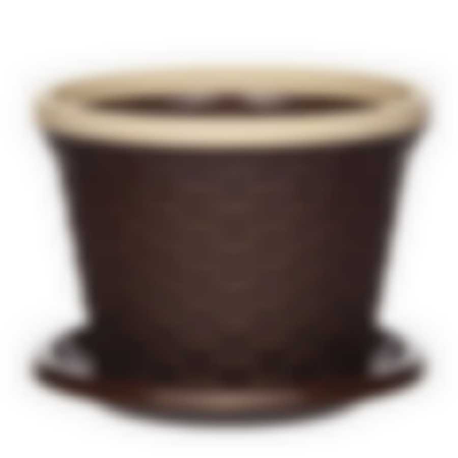 Кашпо-горшок 4,8л. с под.кор. ротанг