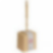 Набор для WC(ёрш+подставка) квадратный беж. Ротанг