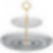 ФРУКТОВНИЦА ДВУХЪЯРУСНАЯ "MUZA CRYSTAL" ДИАМЕТР=18/30 СМ