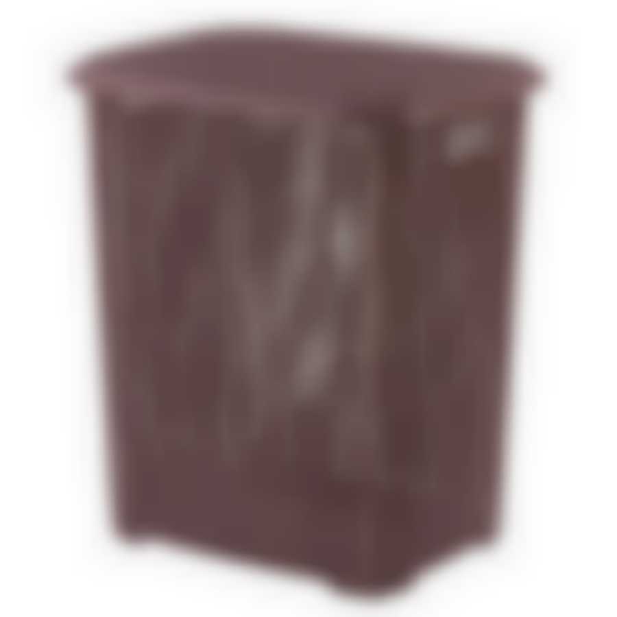 Корзина для белья Вязь 60л коричневый