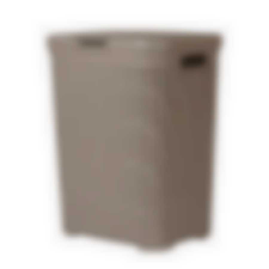 Корзина для белья РОТАНГ 40л латте