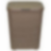 Корзина для белья с крышкой 40л Ротанг капучино