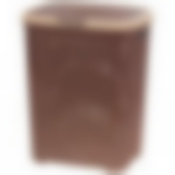 Корзина для белья с крышкой 40л Ротанг коричневая