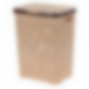 Корзина для белья с крышкой Ротанг 40л бежевая