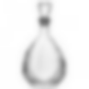 Бутылка из бесцветного стекла Волна new